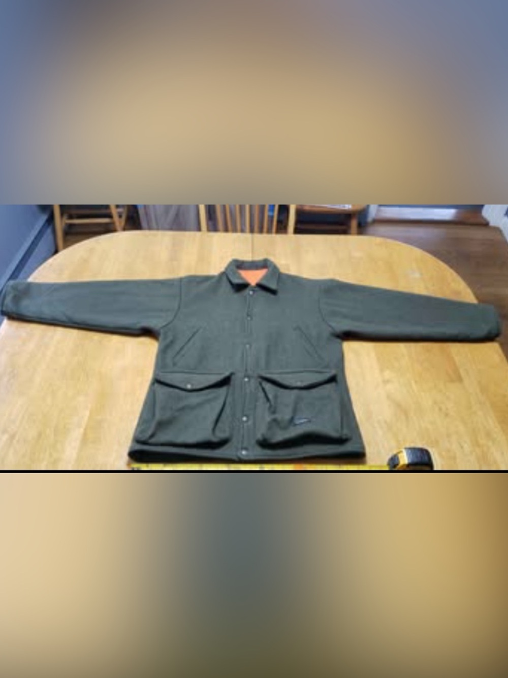 Men's Military-Style Field Jacket in green